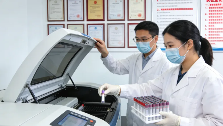 基因检测采样拭子示意图