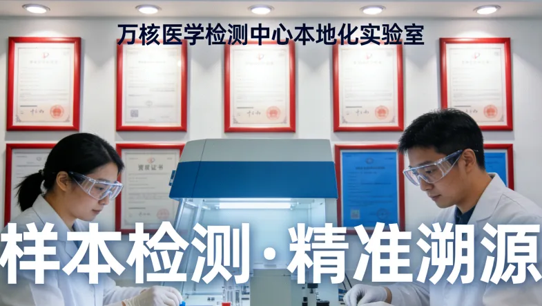 基因检测报告与医院化验单并排摆放的对比图。