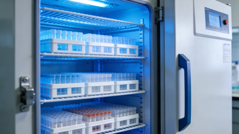 一个人拿着检测报告，对着餐桌上的食物一脸困惑