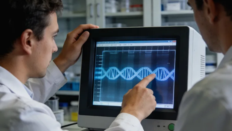 特写:装有稳定液的唾液采集管与防漏包装袋