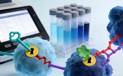 一个人在家中对着食物过敏基因检测采样包犹豫不决