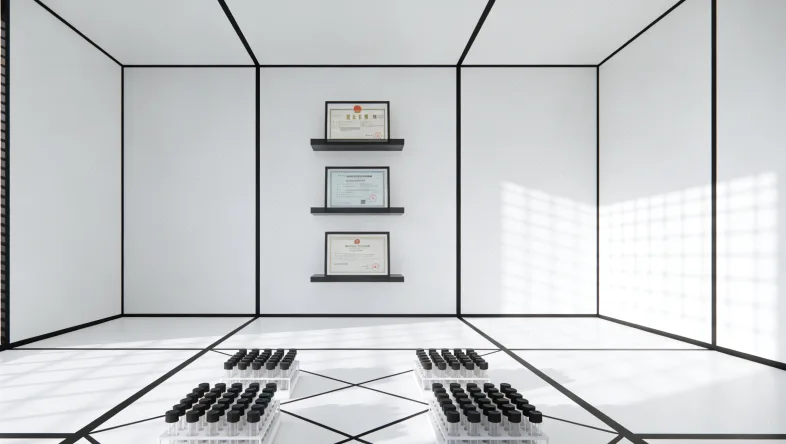 医生和患者在一起看一份简洁的检测报告