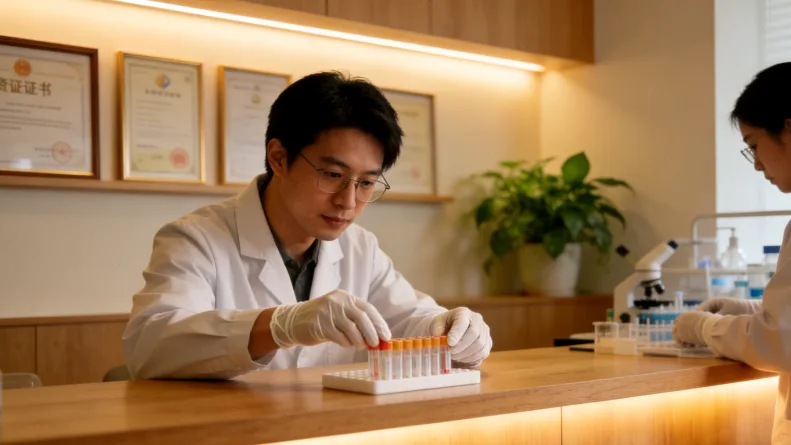 一份模拟的基因检测报告重点部分（如代谢型结果）特写