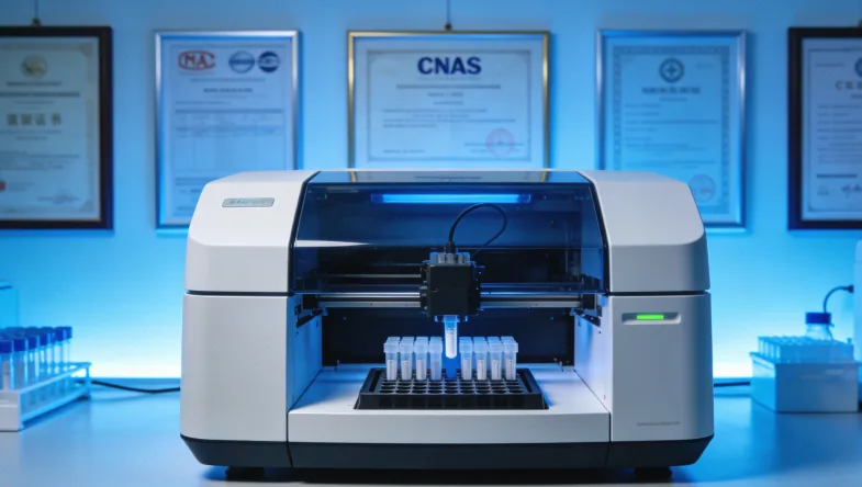 实验室内部技术人员进行基因测序操作的场景