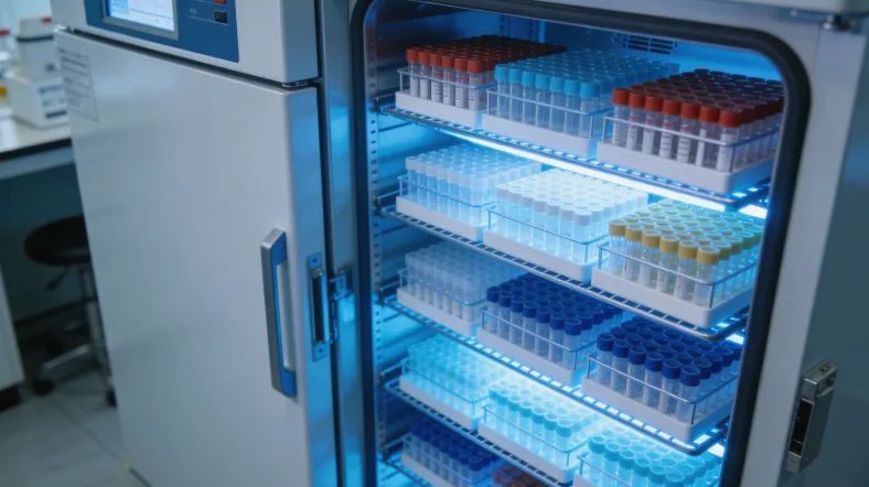 一张形象化的图:基因报告单旁边有一个放大的问号。