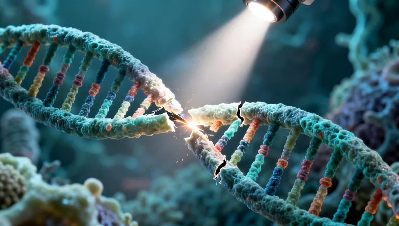 传统组织活检与液体活检方式对比示意图