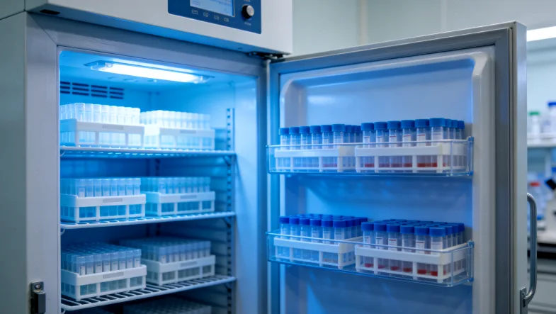 医生在诊室结合纸质报告与电脑数据为患者讲解