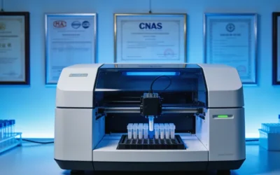 医生向患者解释基因检测报告