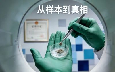 一张对比图：左边是单一化学分子结构，右边是复杂的中药植物图谱