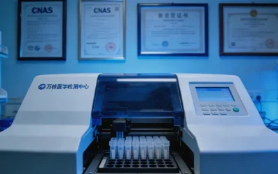 一个人对着一份基因检测报告和一堆食物思考