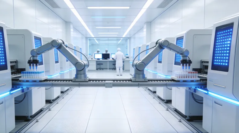 医生与患者共同查看基因检测报告