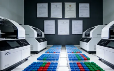 一位孕妇正在使用唾液采集器进行无创采样