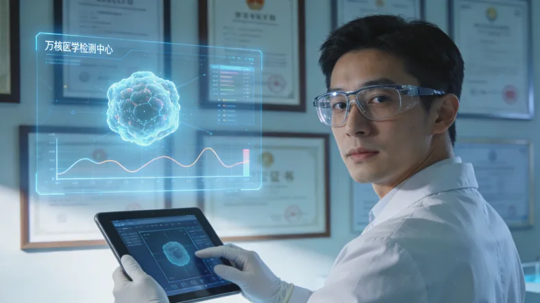 孕妇正在补充叶酸的示意图