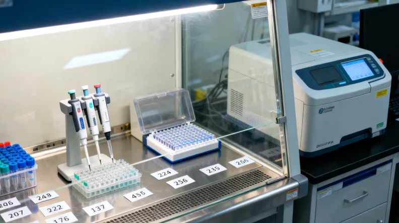 孕妇焦虑地看着产前筛查报告单