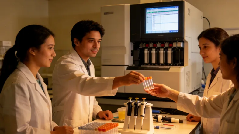 MTHFR基因CT型报告单局部特写,关键结果用圆圈标出。