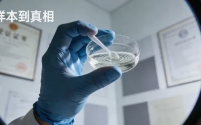 一位女性在诊室门口看着妇科和遗传科的指示牌犹豫