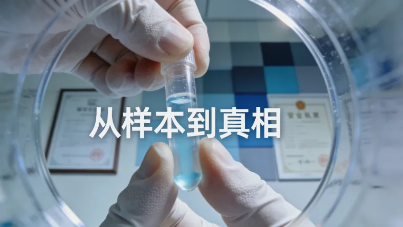 一个人拿着食物不耐受检测报告，面露困惑