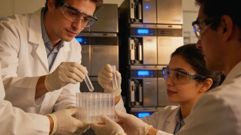 医生在诊室为患者讲解氢呼气试验报告单