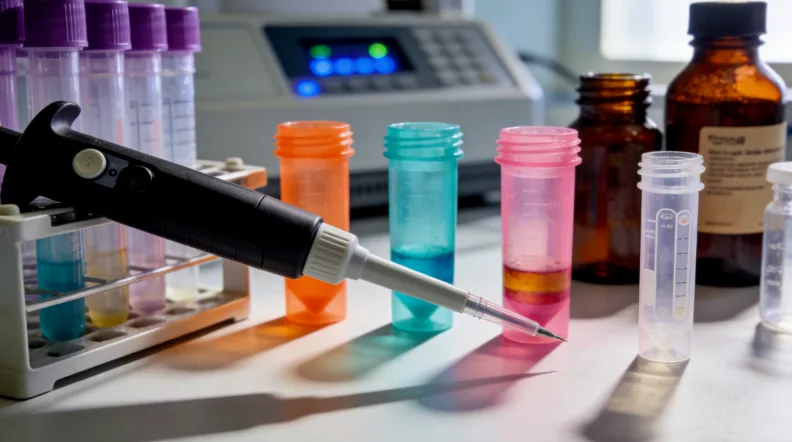 放大镜聚焦在几个关键检测项目上