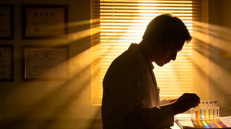 基因双螺旋结构与食物图标并列示意图