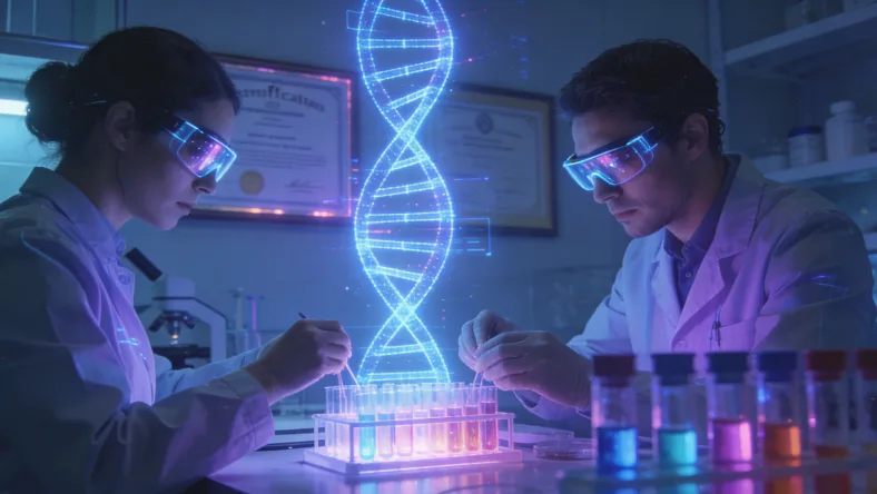 一位女性下午在办公桌前感到疲劳困倦