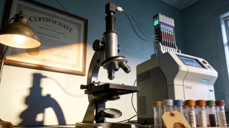 基因检测报告阴性结果示意图，用对勾和绿色标识