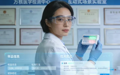 医生与患者面对面沟通基因检测报告