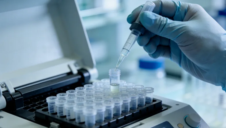 显微镜下乳腺癌细胞HER2免疫组化染色对比图