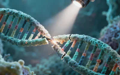 基因检测报告单局部特写