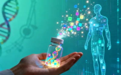 医生与患者共同查看乳腺癌病理报告