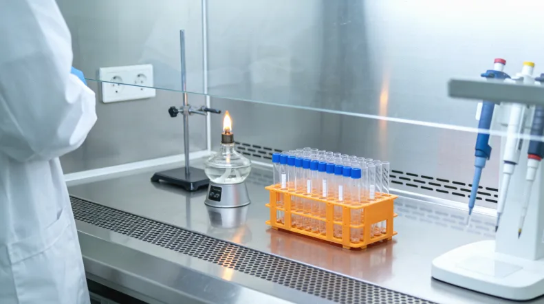 一位女性正在与医生沟通,面前放着基因检测报告