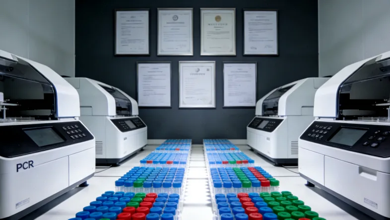 一位女性正在阅读基因检测报告，表情困惑