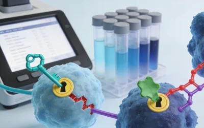 一位女性患者正在与医生沟通，手指着化验单