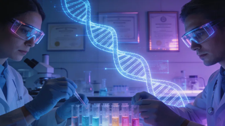 一位女性患者正在查看日历和药盒,面露思考