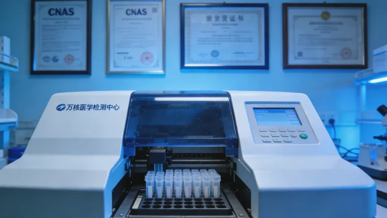 医生在办公室结合影像和报告与患者沟通