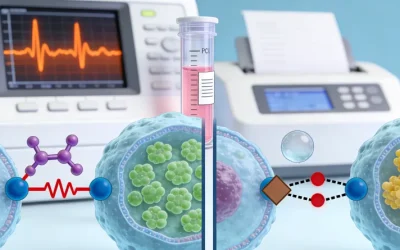 一位女性正在和医生一起查看基因检测报告