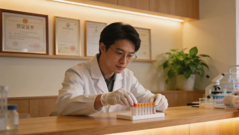 展示21基因检测报告样本的局部示意图