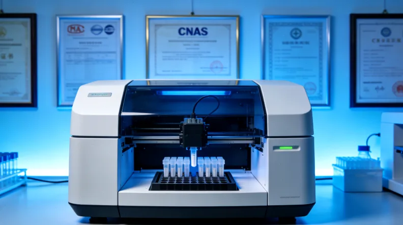 医生与患者共同看报告讨论的场景