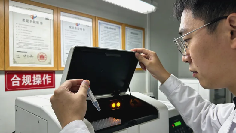 不同价格标签的药品与一个对勾（匹配基因）的对比图