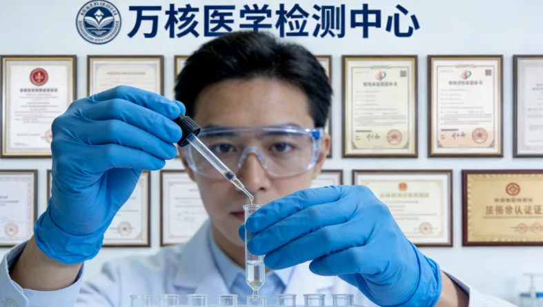 医院病理科医生在分析基因测序数据