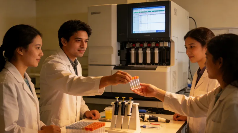 基因检测报告与肠镜报告对比示意图