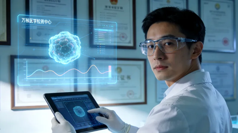 肠癌病理报告示意图,圈出MSI-H/dMMR结果位置