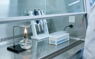 病理医生在显微镜下观察组织切片