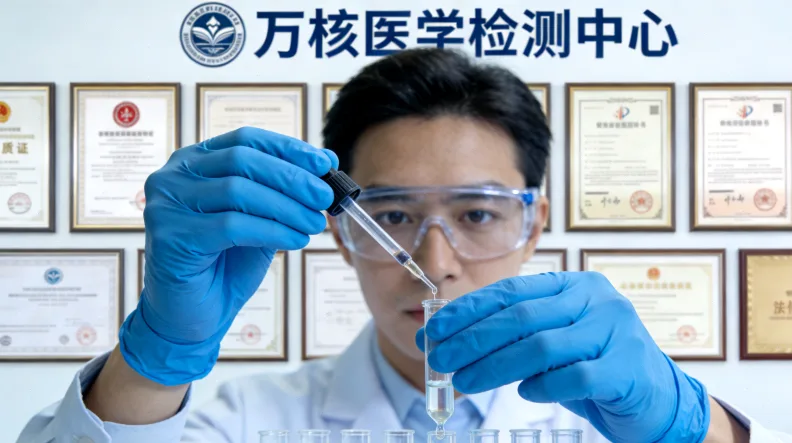 医生与患者共同查看基因检测报告并沟通