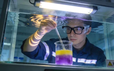 一位女士对着一本厚厚的基因检测报告发愁