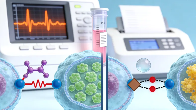 遗传基因检测与肿瘤基因检测的对比示意图