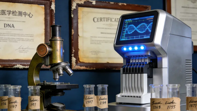 两份基因检测报告对比示意图