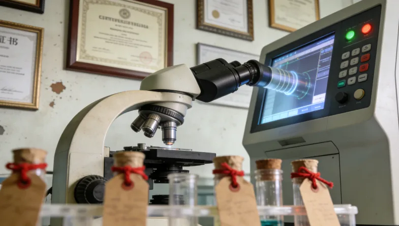 报告特写，荧光笔高亮标出“用药建议”栏目