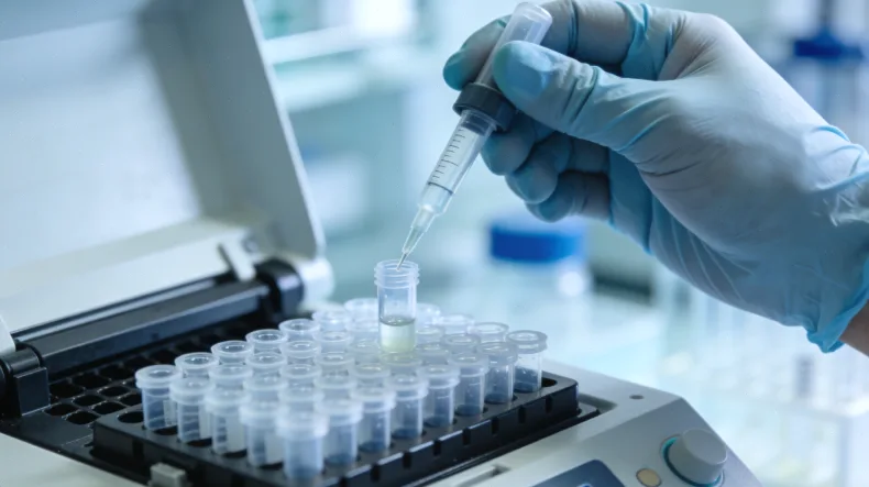 基因检测报告局部特写，突出“KRAS 第2外显子突变”字样