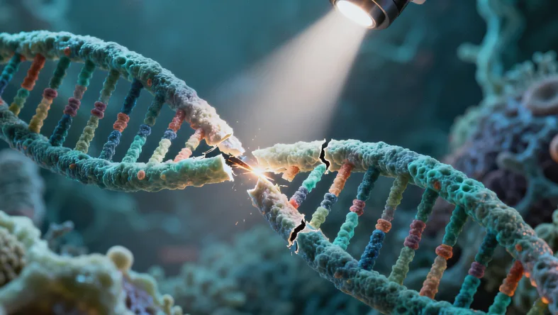 肠癌细胞基因检测报告单特写